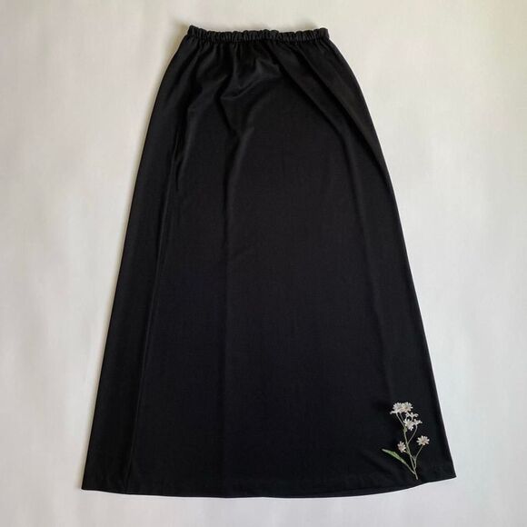 Vintage sheer black maxi skirt - Picture 1 of 6